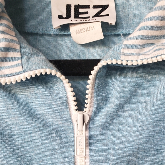 Vintage Striped Blue Jacket - Picture 2 of 9